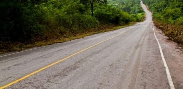 Beautiful Frosty morning summer hills with forest